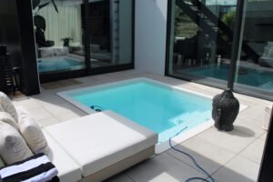 stadstuin met zwembad in Rotterdam