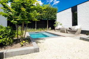 klein zwembad voor stadstuin in oisterwijk